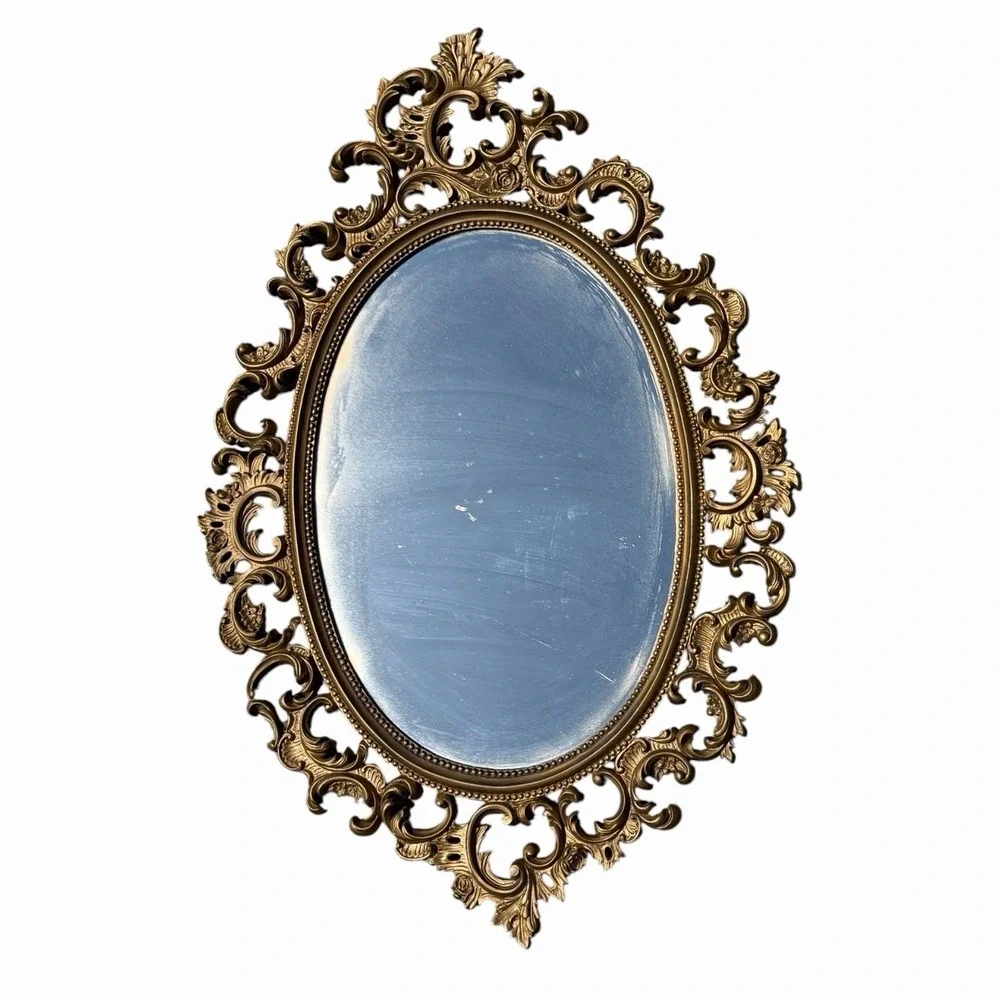 VTG Burwood Hollywood Regency Ornate Wall Mirror 32